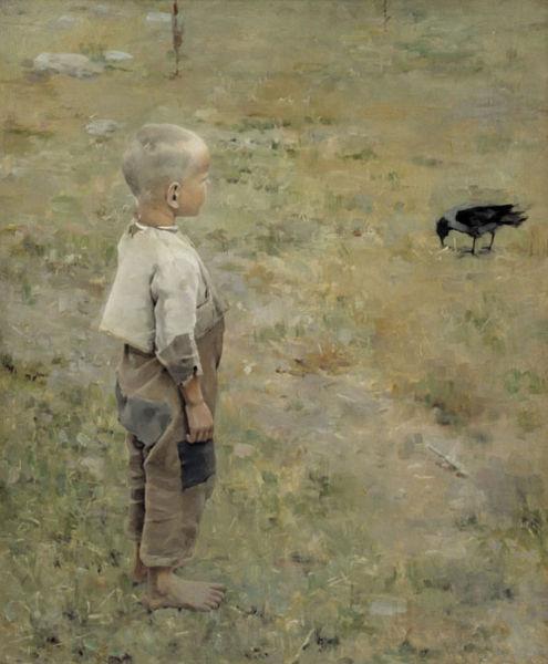 Akseli Gallen-Kallela Boy with a Crow